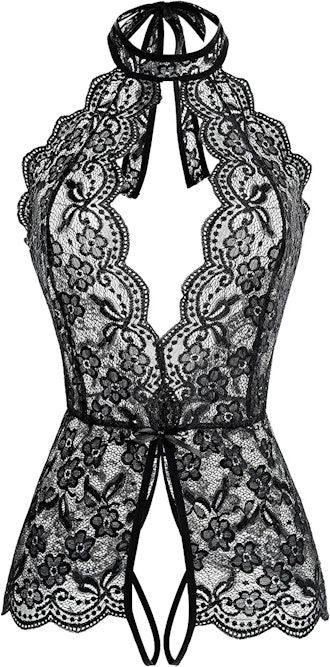Ababoon Crotchless Lace Bodysuit