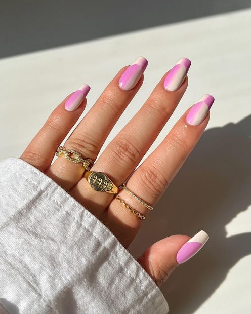 ombre French nails