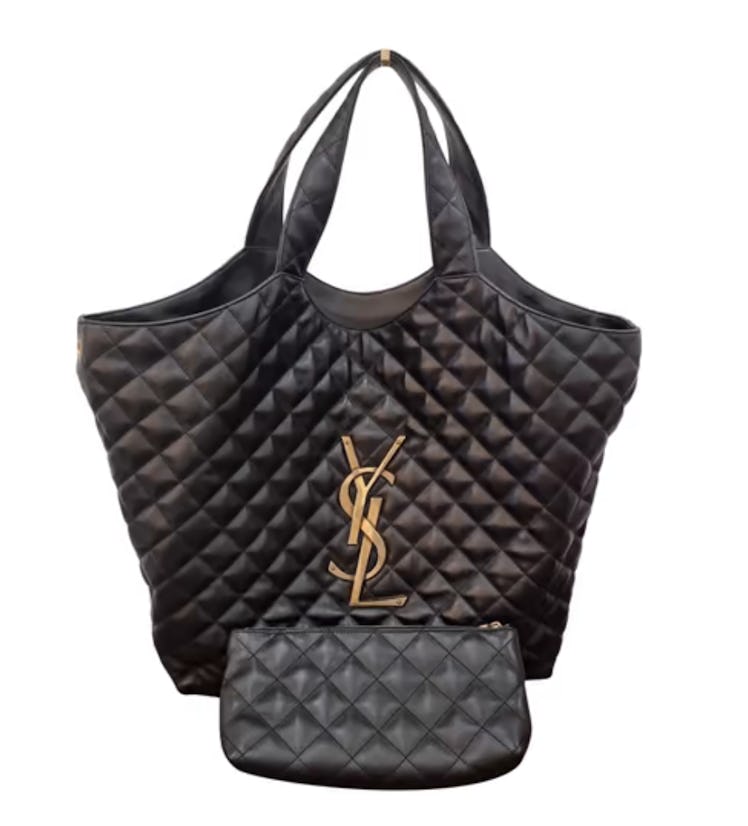 Saint Laurent Quilted Tote Bag
