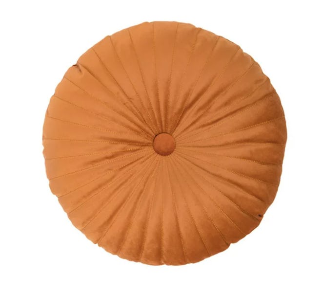 Velvet Round Pumpkin Throw Pillow