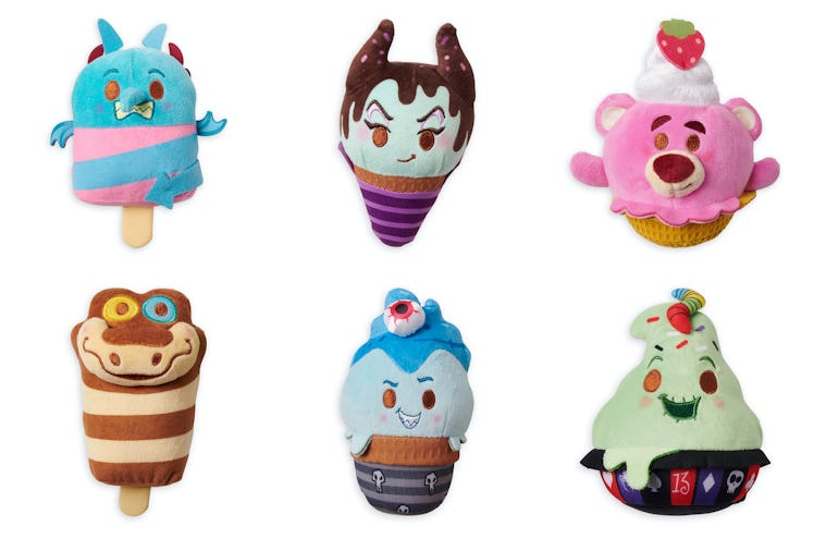 Disney Parks Munchlings Plush Frozen Delights Collection features iconic Disney characters as desser...