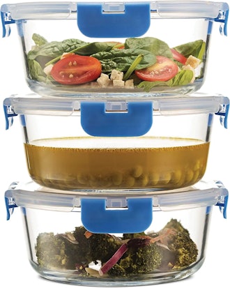 Superior Glass Meal Prep Containers (3-Pack)