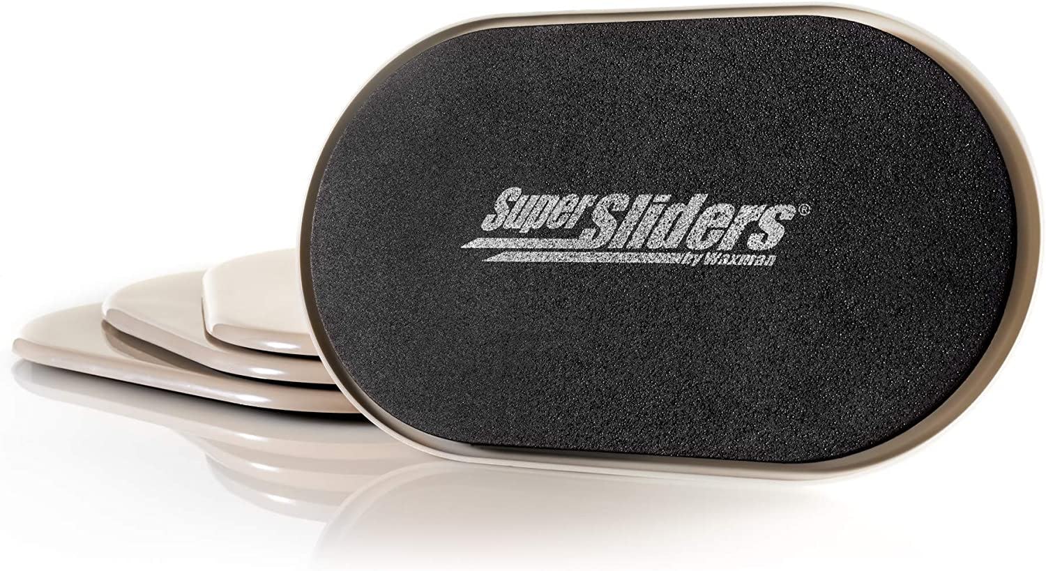 These oval-shaped carpet sliders for furniture are ideal for oblong or heavy pieces.