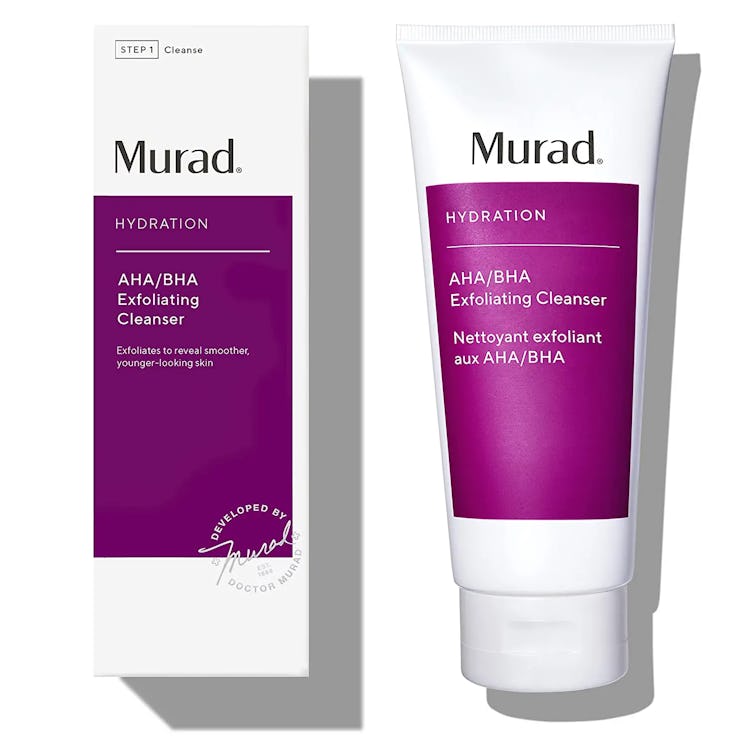 murad aha bha exfoliating cleanser is the best dermatologist developed face wash for textured skin