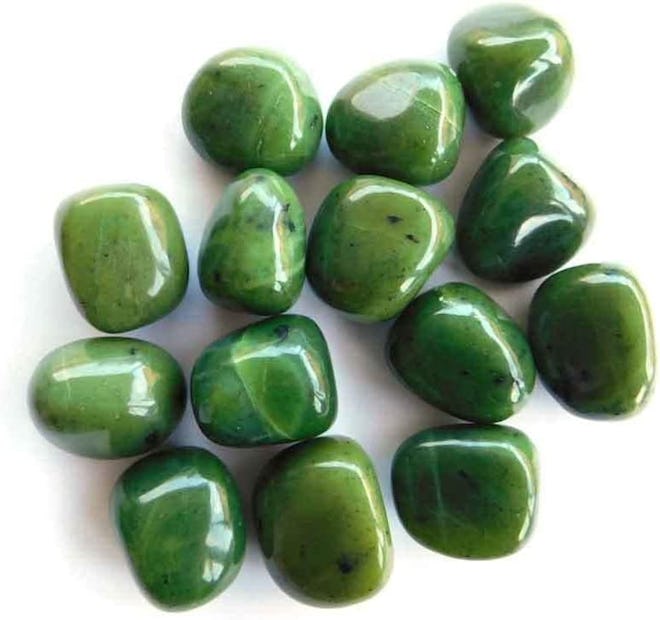 This jade crystal for confidence can help with happiness and luck.