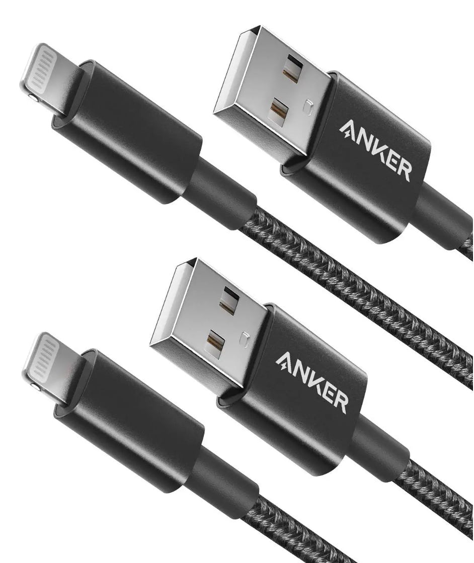 Anker 6 ft Premium Double-Braided Nylon Lightning Cable