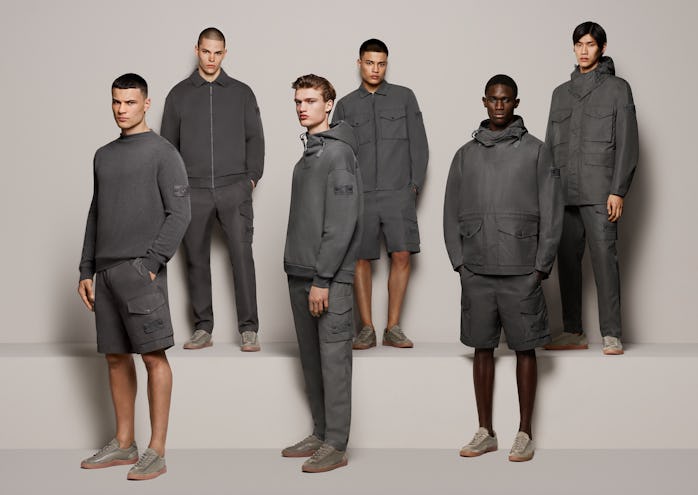 Stone Island Ghost pieces for fall and winter in dark gray