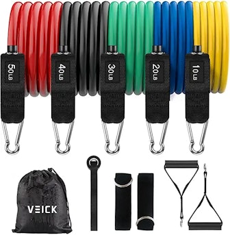 VEICK Resistance Bands Set with Handles (5-Pack)