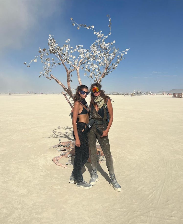 Cindy and Kaia in the desert. 