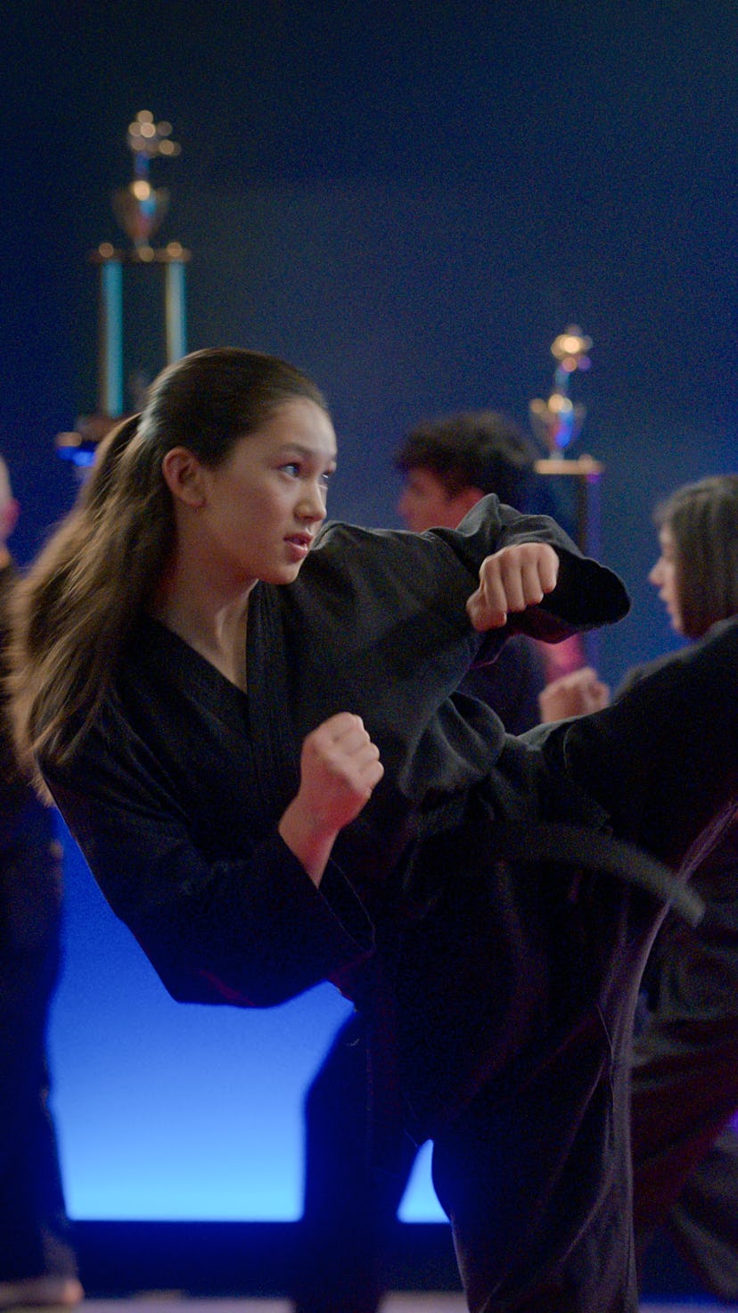 Oona O’Brien as Devon and Peyton List as Tory Nichols in 'Cobra Kai.'