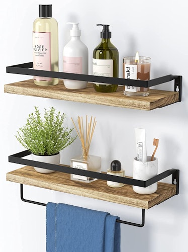 These floating shelves are products that'll make your bathroom feel like an oasis. 