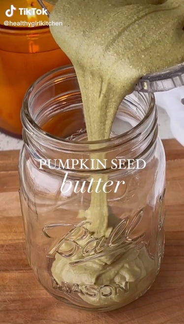 The roasted pumpkin seed butter TikTok fall recipe is a festive and delicious pumpkin recipe to make...
