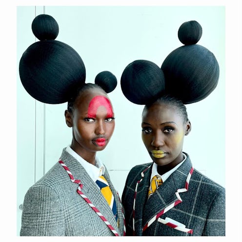 fashion week backstage beauty models