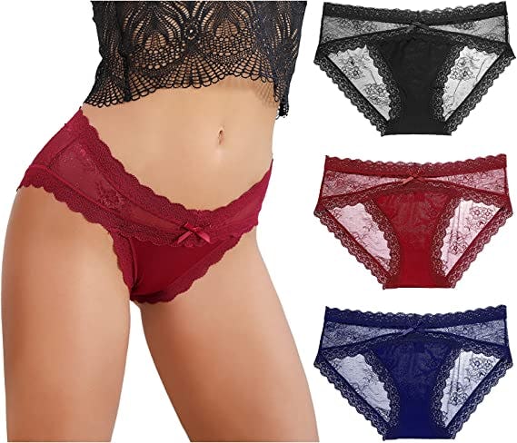 LEVAO Lace Hipster Panties (6 Pack)