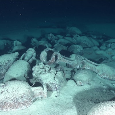 Ancient artefacts litter the seafloor