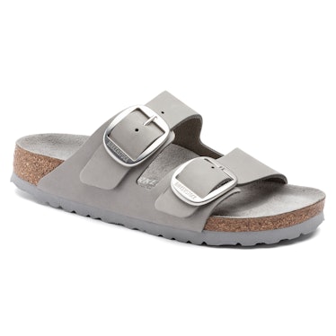 Birkenstock gray Arizona Big Buckle sandals