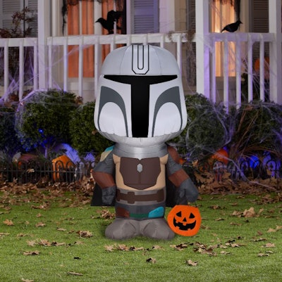 This Gemmy Airblown Halloween Inflatable 'Star Wars: The Mandalorian' is one of the best Halloween d...