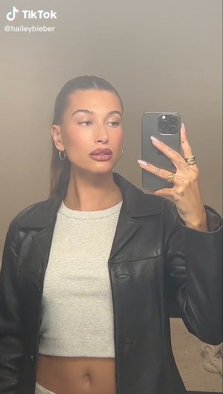 Hailey Bieber on TikTok