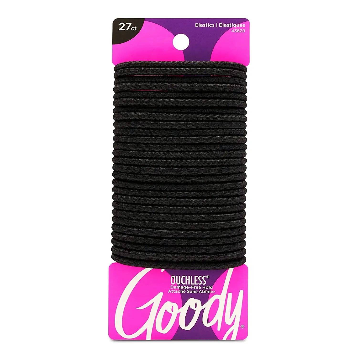 goody ouchless elastics are the best overall hair ties for high ponytails