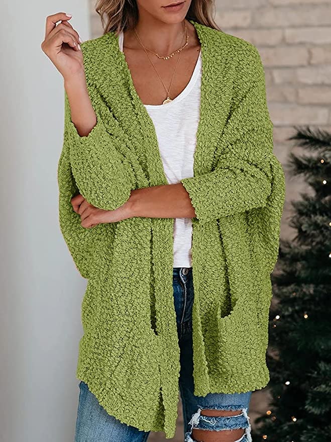 Saodimallsu Oversized Chunky Popcorn Cardigan