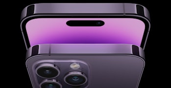 The iPhone 14 Pros new dynamic island notch.