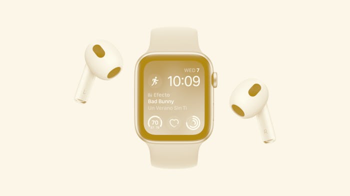 The new Apple Watch SE.