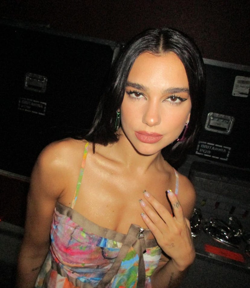 Dua Lipa cami dress center part