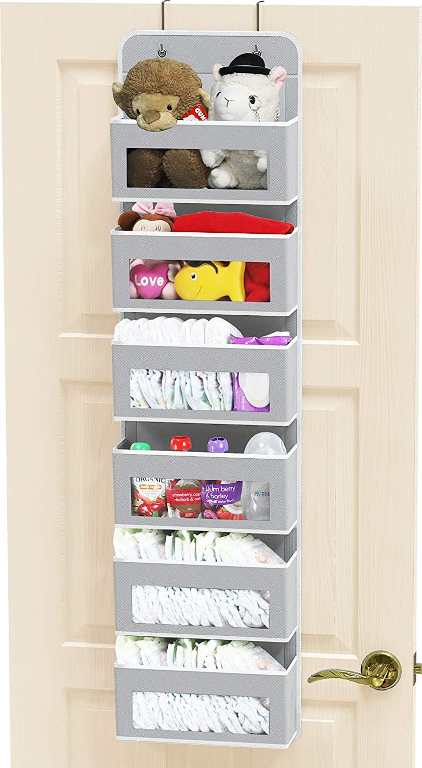 Simple Houseware Over-Door Wall-Mount 6 Clear Window Pocket Organizer To Keep Your Family Organized