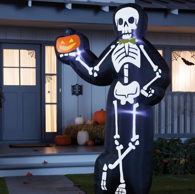 This Hyde & EEK! Boutique 7' LED Skeleton Inflatable Halloween Decoration is one of the best Hallowe...