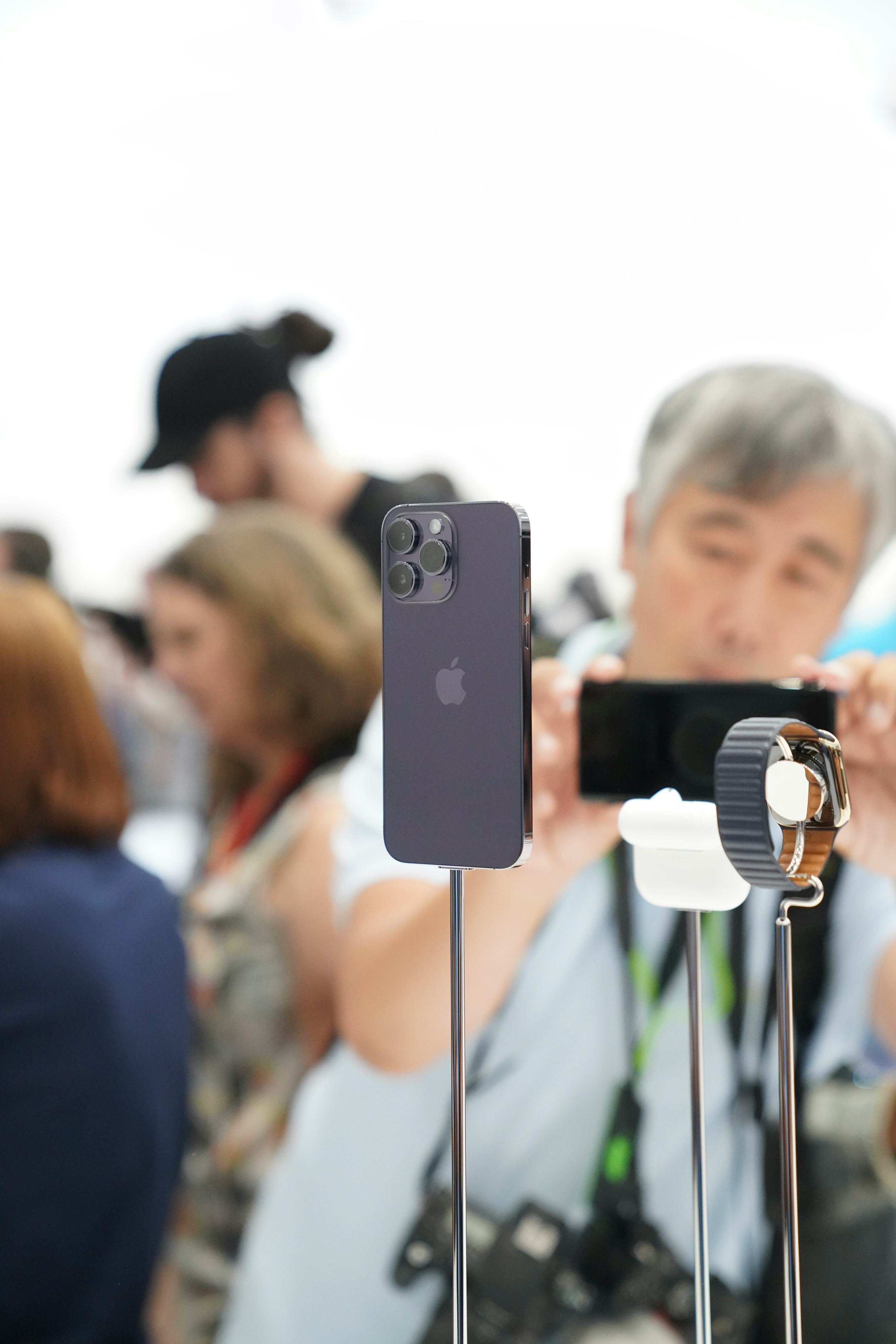 iPhone 14 Pro on display