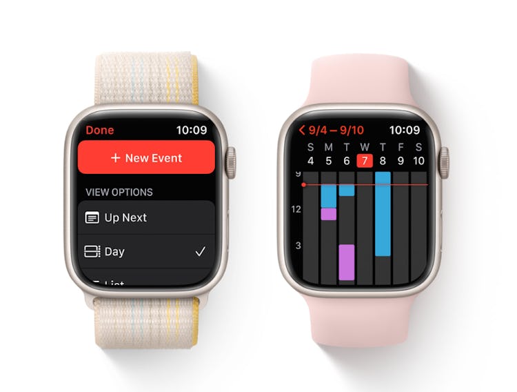 The Calendar app in watchOS 9.