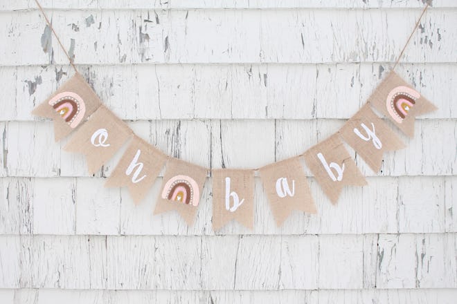 Boho Rainbow Baby Banner