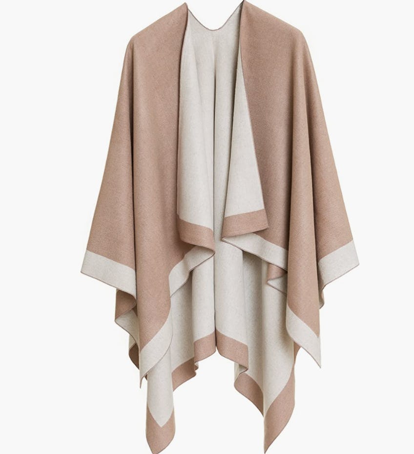 MELIFLUOS DESIGNED IN SPAIN Open Front Shawl Wrap