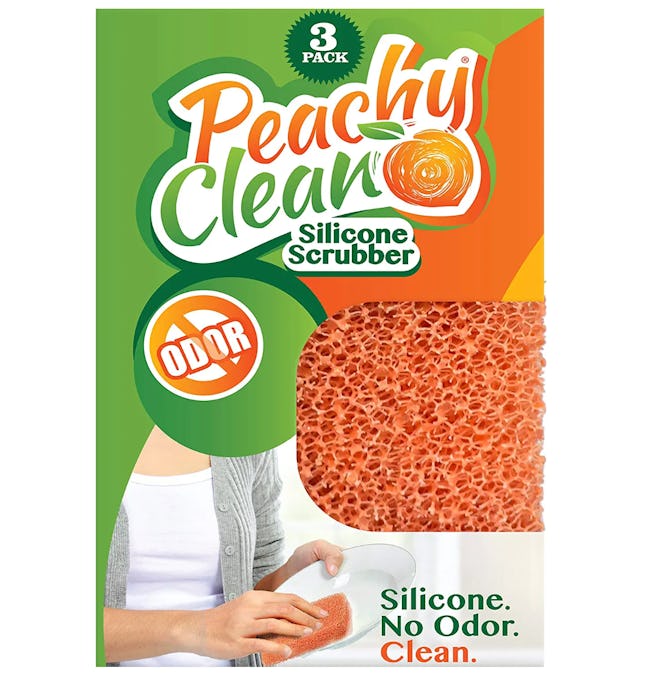 Peachy Clean Kitchen Scrubber Peach Fragrance - 3 pack