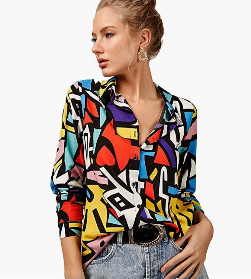 BIG DART Long Sleeve Button Down