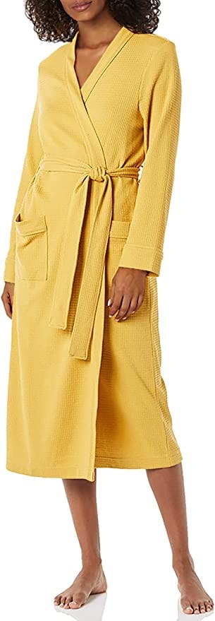 Amazon Essentials Lightweight Waffle Full-Length Robe