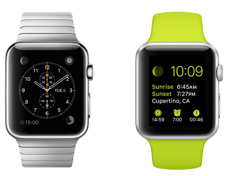The original Apple Watch and Apple Watch Sport.