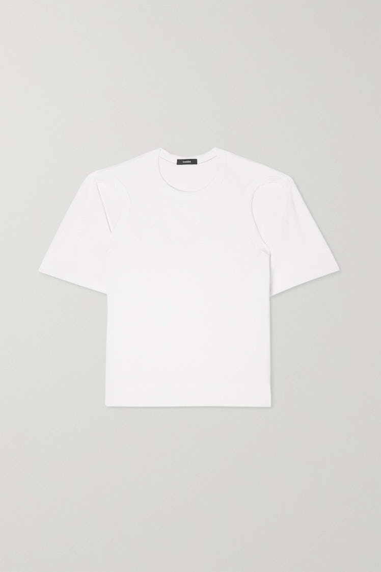 white t-shirt from bassike