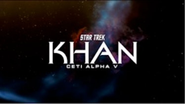 The logo for Star Trek: Khan