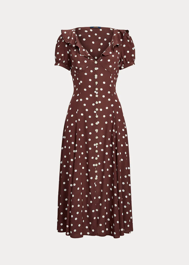 kate middleton brown polka dot dress Brown Polka Kate Middleton Polka Dress Kate Middleton's Polka Dot Looks In Photos