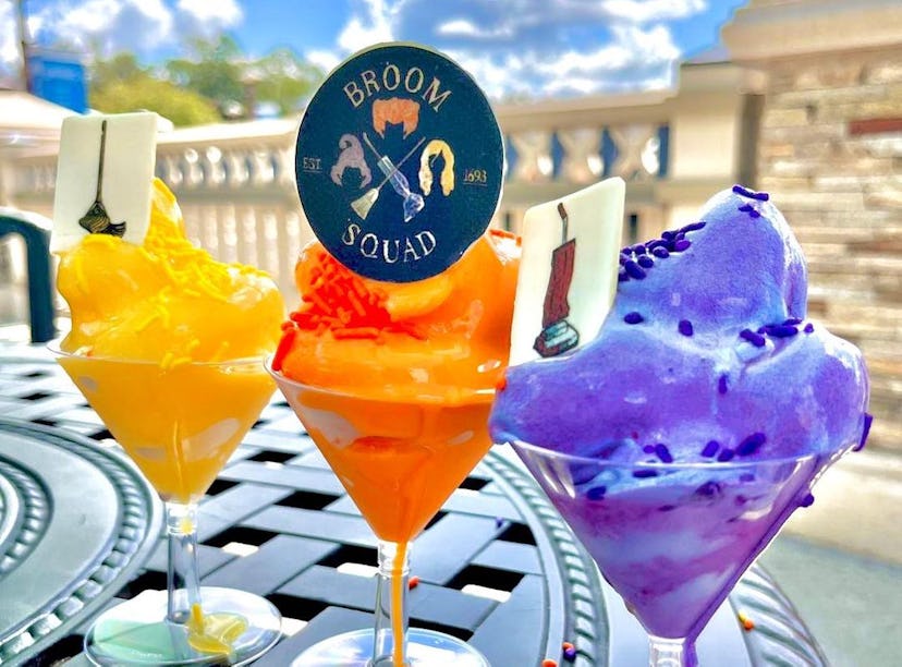 Disney's 'Hocus Pocus' Dole Whip flight features flavors for each one of the Sanderson Sisters.