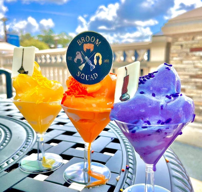 Disney's 'Hocus Pocus' Dole Whip flight features flavors for each one of the Sanderson Sisters.