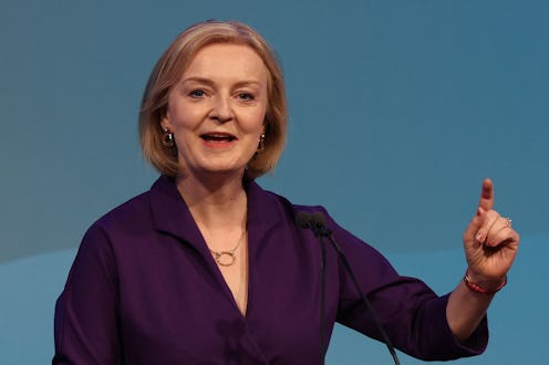 UK Prime Minister Liz Truss speaking at the Conservative Party Leadership event, September 2022
