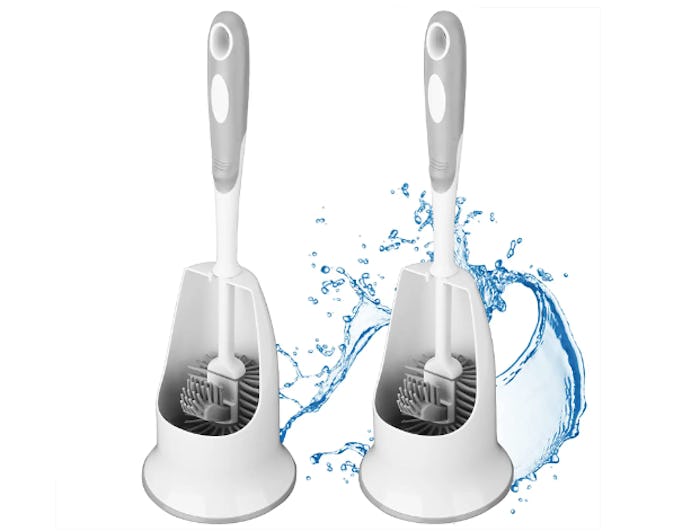 KeFanta Toilet Bowl Brush and Holder (2-Pack)