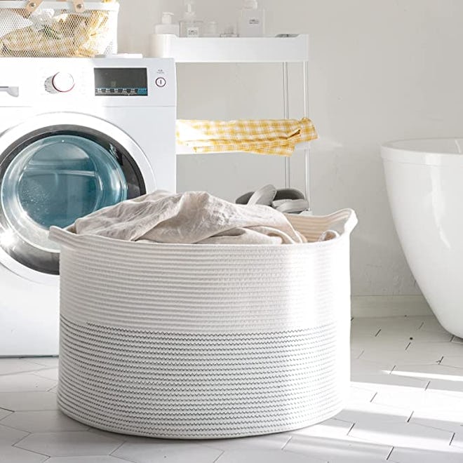 INDRESSME Large Cotton Rope Basket