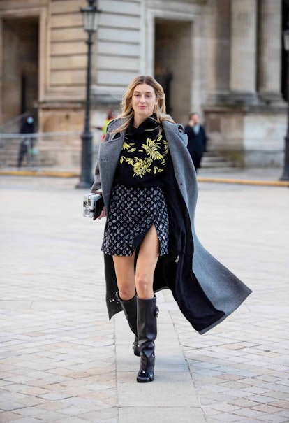 7 Skirt And Boot Outfits To File Away For Fall