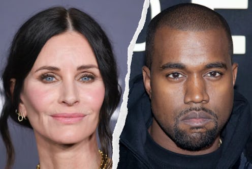 Courteney Cox and Kanye West.