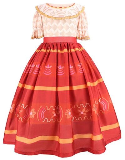 This Girls' 'Encanto' Dolores Dress Costume can be worn for Halloween.
