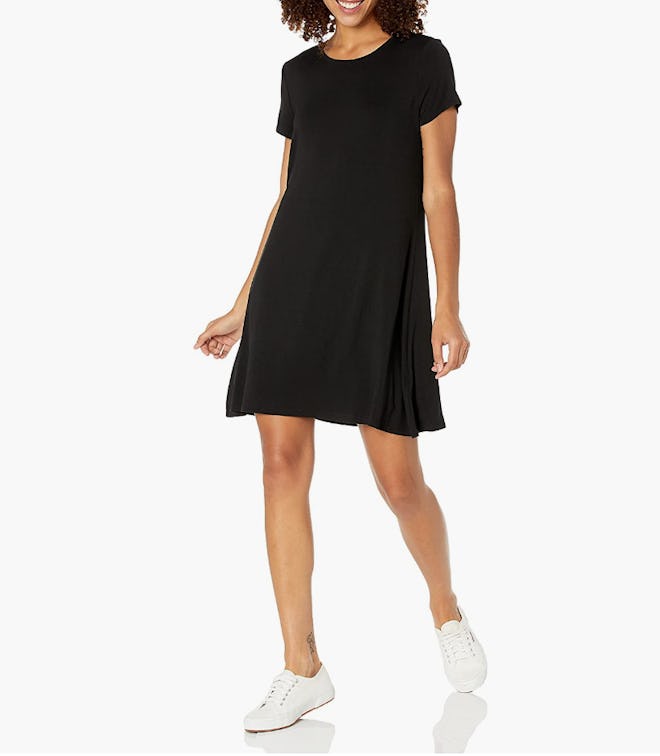  Amazon Essentials Short-Sleeve Scoopneck Swing Dress