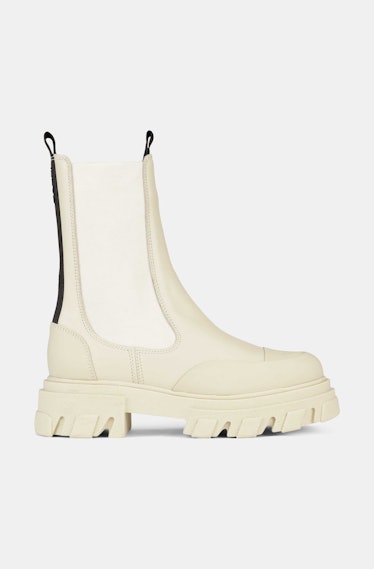 white lug sole boots